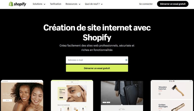 Home Page Shopify